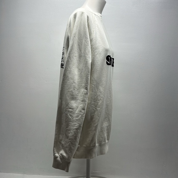 Sandro x Snoopy Smile Sweatshirt Crewneck Cotton Long Sleeve White Mens Size XXL - Picture 5 of 8